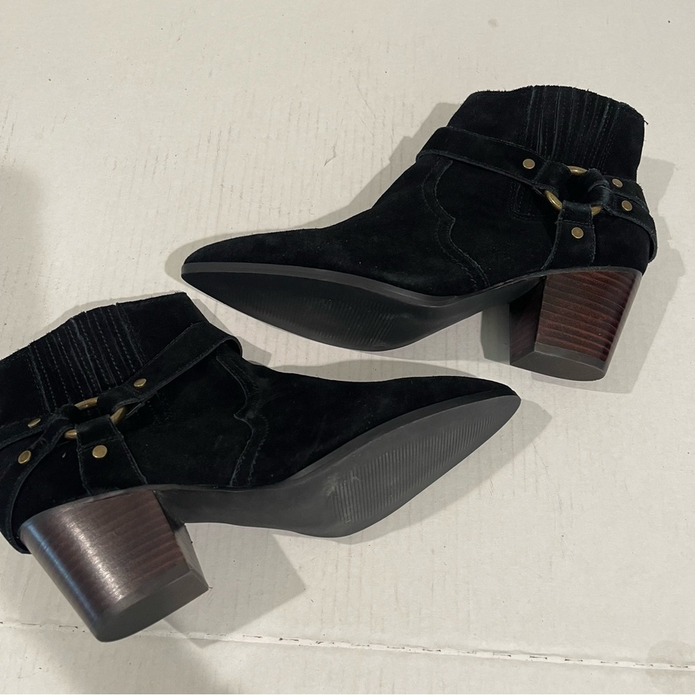 Women’s Bella Vita Bronx Black Leather Booties Size 7.5 W! - Picture 10 of 10